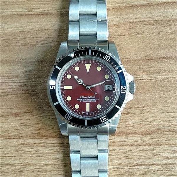 2020 wristwatch vintage #5514 asia movement automatic mechanical movement stainless steel fashion men's watch wristwatch, Slivery;brown
2020 wristwatch vintage #5514 asia movement automatic mechanical movement stainless steel fashion men's watch wristwatch, Slivery;brown