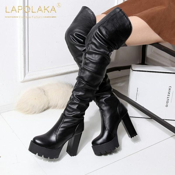 lapolaka 2020 толстые высокие каблуки на продажу платформа большой размер 43 зимняя женская обувь над коленом sexy boots мотоциклы, Black
lapolaka 2020 толстые высокие каблуки на продажу платформа большой размер 43 зимняя женская обувь над коленом sexy boots мотоциклы, Black