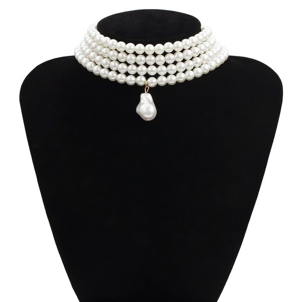 hip hop tassel multilayer women pearl necklace pendant punk simple party body jewelry chain link 2020 wholesale, Black
hip hop tassel multilayer women pearl necklace pendant punk simple party body jewelry chain link 2020 wholesale, Black