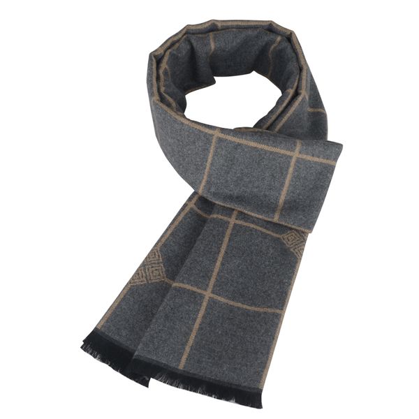 windj grey plaid winter scarf for man cashmere warm cotton soft tassel, Blue;gray
windj grey plaid winter scarf for man cashmere warm cotton soft tassel, Blue;gray