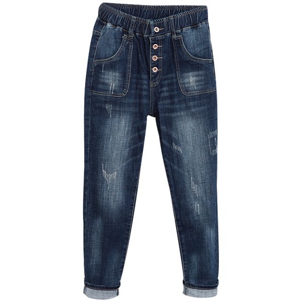 women's jeans women high waist vintage plus size 5xl femme harem pants loose boyfriend denim streetwear trousers, Blue
women's jeans women high waist vintage plus size 5xl femme harem pants loose boyfriend denim streetwear trousers, Blue
