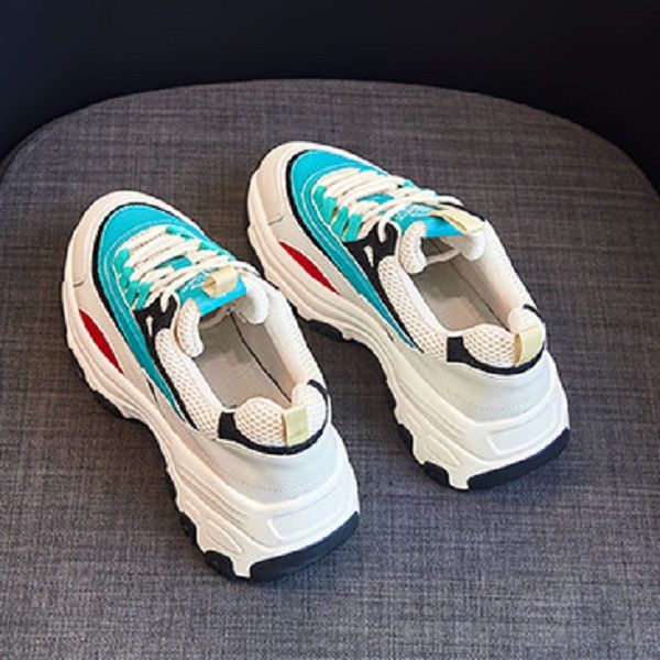 leisure wear-resisting sneakers high-quality cool light internal elevation superstar simplicity comfortable versatile daddy shoes gym shoes