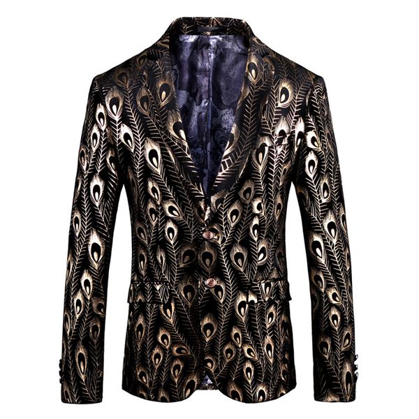 fashion plus size men peacock feather print short business blazer korean autumn spring single breasted groom costumn blazer, White;black
fashion plus size men peacock feather print short business blazer korean autumn spring single breasted groom costumn blazer, White;black