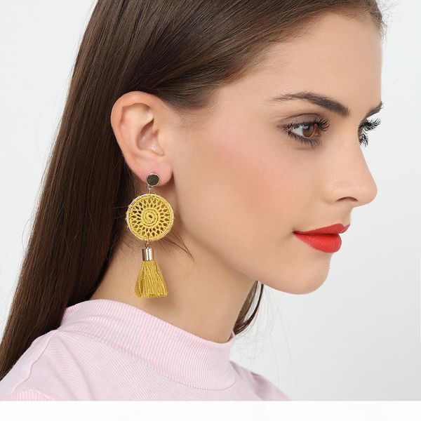 new knitted handmade jewelry women's fashion long tassel earrings social dating, Golden
new knitted handmade jewelry women's fashion long tassel earrings social dating, Golden