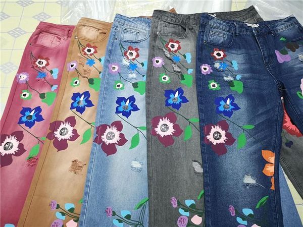 designer jeans casual modern fashion streetwear floral straight summer womens jeans stretch bleached middle waist with pockets womens, Blue
designer jeans casual modern fashion streetwear floral straight summer womens jeans stretch bleached middle waist with pockets womens, Blue