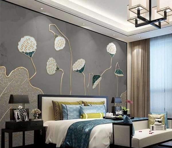 custom mural wallpaper 3d golden embossed artistic lotus leaf wall painting living room bedroom home decor 3d sticker
custom mural wallpaper 3d golden embossed artistic lotus leaf wall painting living room bedroom home decor 3d sticker