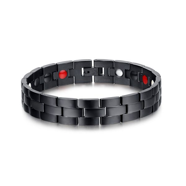 vintage wholesale fashion black chain charm stainless steel jewelry magnet men's bracelet
vintage wholesale fashion black chain charm stainless steel jewelry magnet men's bracelet