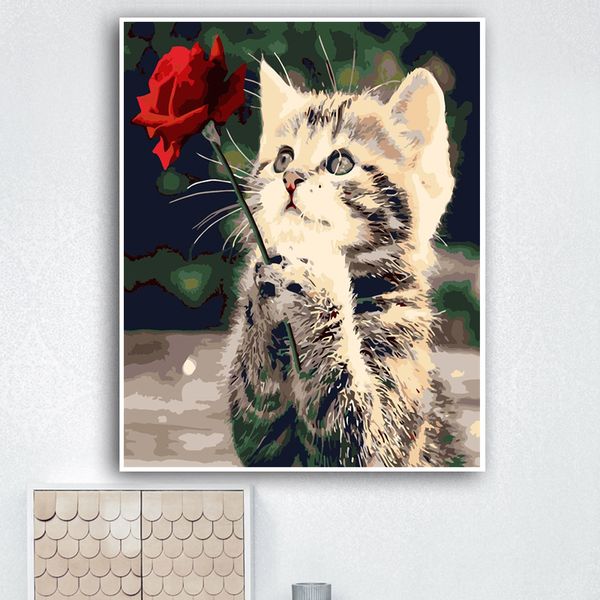 yijie diy картины числа praying кошки рисунок на холст расписанную живопись искусство подарка diy домашнее украшение
yijie diy картины числа praying кошки рисунок на холст расписанную живопись искусство подарка diy домашнее украшение