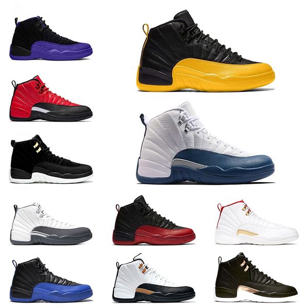 new 12s basketball shoes university gold reverse taxi black dark concord mens trainers 12 men athletic sports sneakers size 40-47
new 12s basketball shoes university gold reverse taxi black dark concord mens trainers 12 men athletic sports sneakers size 40-47
