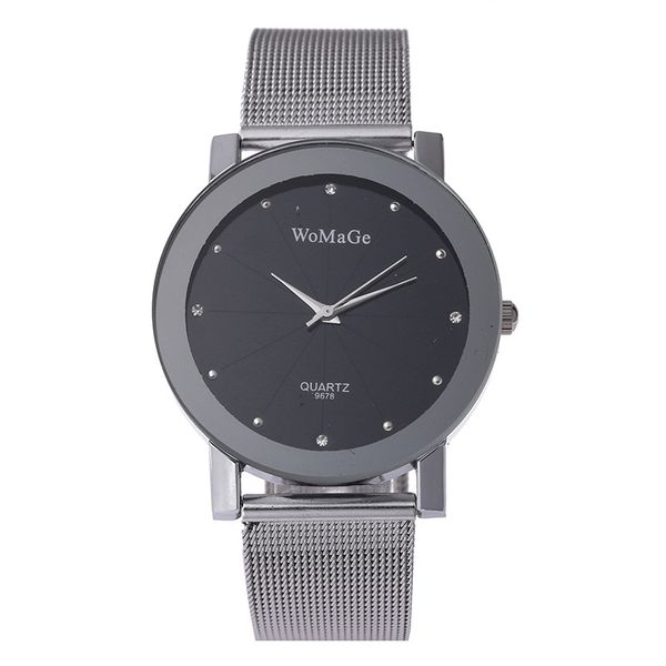 fashion womage man woman couple lovers mesh stainless steel strap watches quartz women relogio feminino, Slivery;brown
fashion womage man woman couple lovers mesh stainless steel strap watches quartz women relogio feminino, Slivery;brown