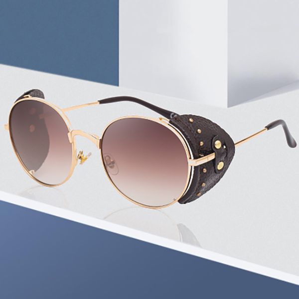 new steampunk retro round frame sunglasses trend ladies sunglasses brand designer uv400 personality metal style glasses, White;black
new steampunk retro round frame sunglasses trend ladies sunglasses brand designer uv400 personality metal style glasses, White;black