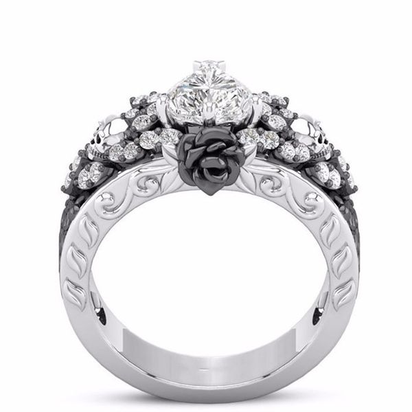 junerain brand designer black flower small skull punk jewelry delicate heart crystal zircon silver color women finger ring skullflower
junerain brand designer black flower small skull punk jewelry delicate heart crystal zircon silver color women finger ring skullflower
