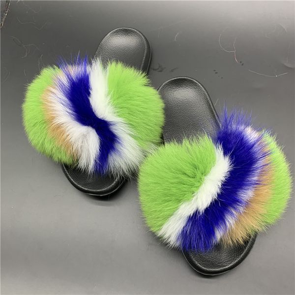 girl's real fur slippers women fur slides ladies furry sandals new style female fluffy sandals flip flops, Black
girl's real fur slippers women fur slides ladies furry sandals new style female fluffy sandals flip flops, Black