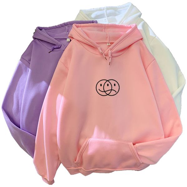 korean streetwear sweatshirt men women casual pullover hip hop long sleeve smile sad face line print sport swear hoodies, Black
korean streetwear sweatshirt men women casual pullover hip hop long sleeve smile sad face line print sport swear hoodies, Black
