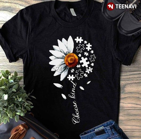men t shirt daisy choose kind autism awareness women tshirts