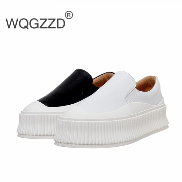 chaussures femme flat platform shoes women's loafers genuine leather comfortable soft women casual shoes zapatos de mujer, Black
chaussures femme flat platform shoes women's loafers genuine leather comfortable soft women casual shoes zapatos de mujer, Black