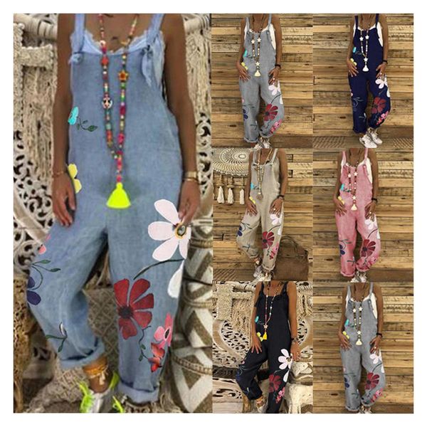women daisy printed square neck sleeveless wide leg pants trousers long jumpsuit ladies casual straight playsuits rompers, Black;white
women daisy printed square neck sleeveless wide leg pants trousers long jumpsuit ladies casual straight playsuits rompers, Black;white