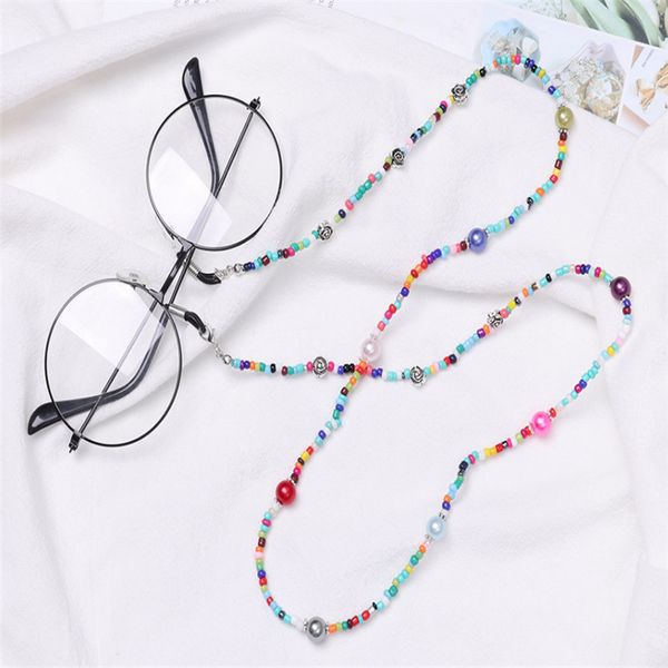 multicolor glass beaded eyeglass chain sunglasses reading glasses strap eyewear cord women's glasses accessories, Silver
multicolor glass beaded eyeglass chain sunglasses reading glasses strap eyewear cord women's glasses accessories, Silver
