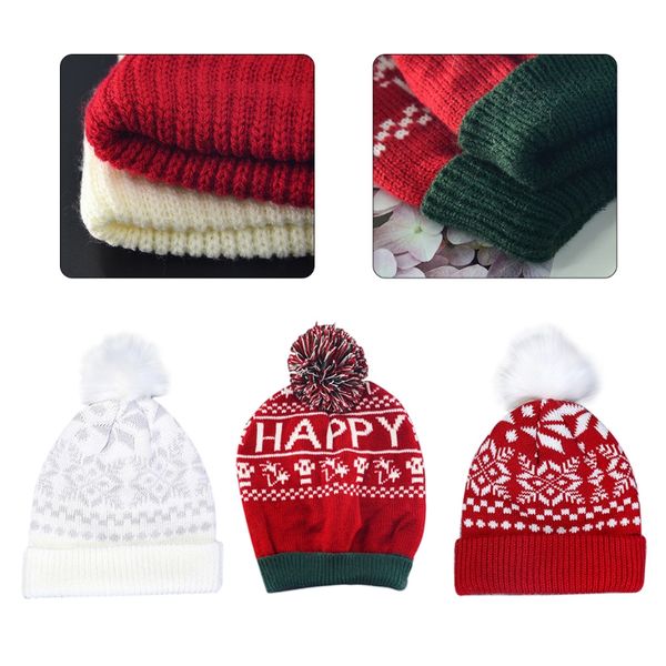 women christmas snowflake knitted beanie hat cute fluffy pompom stretch cuffed cap holiday ski ear warmer winter, Blue;gray
women christmas snowflake knitted beanie hat cute fluffy pompom stretch cuffed cap holiday ski ear warmer winter, Blue;gray
