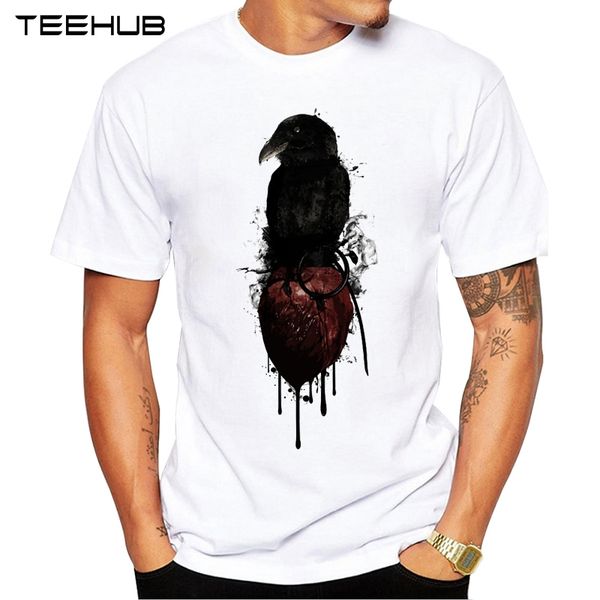 2019 teehub мужская мода raven и сердце printed t-shirt с коротким рукавом новизна конструкции tops охладить tee
2019 teehub мужская мода raven и сердце printed t-shirt с коротким рукавом новизна конструкции tops охладить tee