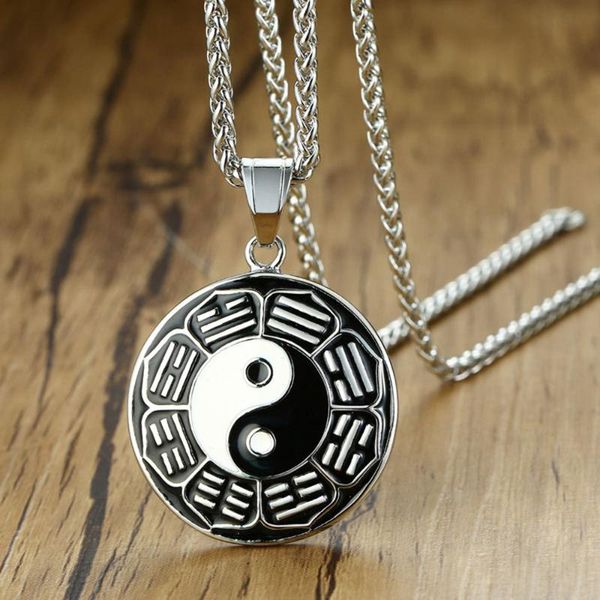 stainless steel silver color yin and yang pendant necklace taoism taichi yinyang jewelry necklace gift women men
stainless steel silver color yin and yang pendant necklace taoism taichi yinyang jewelry necklace gift women men