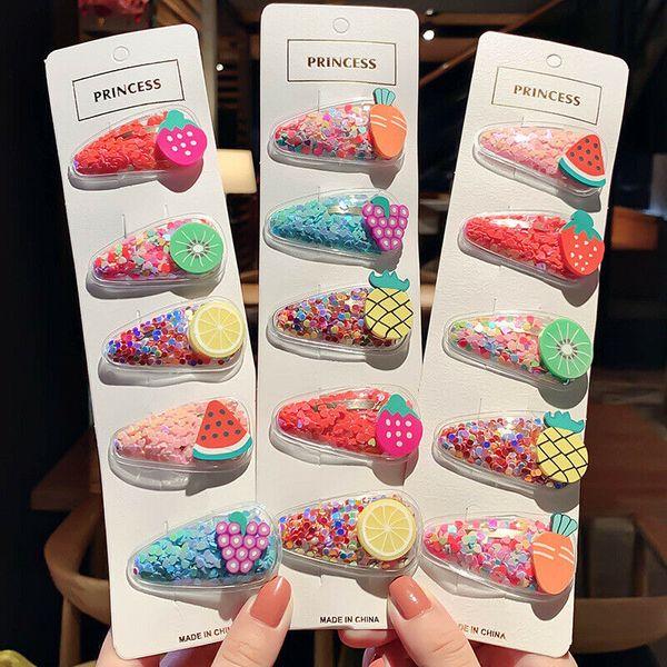 5pcs/set baby girl hair clips for children women kids hair styling fruit hairpins snap clip pin metal bb clip accessories, Slivery;white
5pcs/set baby girl hair clips for children women kids hair styling fruit hairpins snap clip pin metal bb clip accessories, Slivery;white