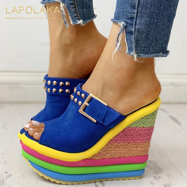 lapolaka colorful ins dropship shoes ladies pump mules slip on wedge high heels platform summer party sandals woman shoes, Black
lapolaka colorful ins dropship shoes ladies pump mules slip on wedge high heels platform summer party sandals woman shoes, Black