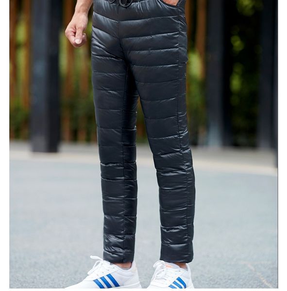 men winter down pants casual solid color heavyweight men's down wadded trousers comfortable warm sale, Black
men winter down pants casual solid color heavyweight men's down wadded trousers comfortable warm sale, Black