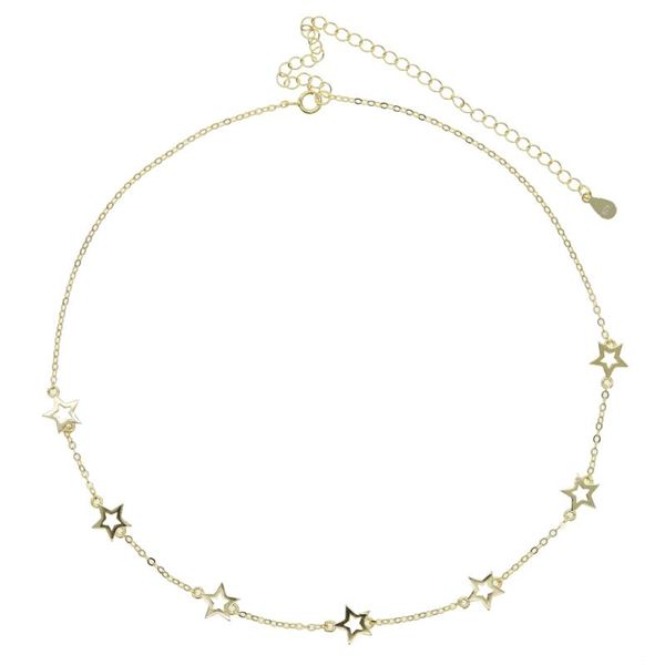 minimal minimalist 925 sterling silver jewelry thin link chain star charm simple geometric choker necklace
minimal minimalist 925 sterling silver jewelry thin link chain star charm simple geometric choker necklace