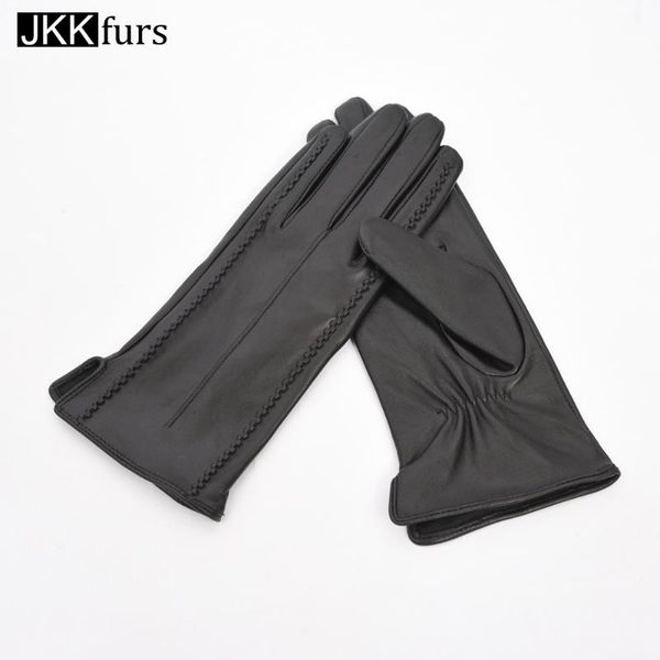 five fingers gloves fashion glove women' genuine leather mittens sheepskin black driving wrist sl1002, Blue;gray
five fingers gloves fashion glove women' genuine leather mittens sheepskin black driving wrist sl1002, Blue;gray