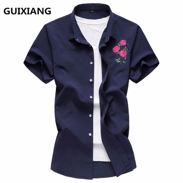 2020 summer men's embroidery short sleeved shirts men cotton male shirts brand clothing men casual shirt man cs069, White;black
2020 summer men's embroidery short sleeved shirts men cotton male shirts brand clothing men casual shirt man cs069, White;black