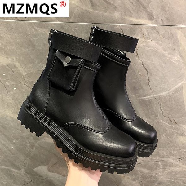 2020 winter women's boots fashion low-heeled zipper car stitch pu boots women's round head square-heel zapatos de mujer, Black
2020 winter women's boots fashion low-heeled zipper car stitch pu boots women's round head square-heel zapatos de mujer, Black