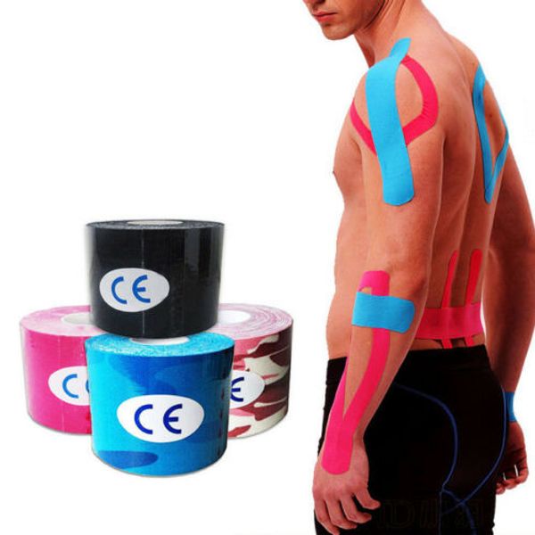 2 size kinesiology tape athletic recovery elastic tape kneepad relief knee pads support for gym fitness bandage, Black;gray
2 size kinesiology tape athletic recovery elastic tape kneepad relief knee pads support for gym fitness bandage, Black;gray