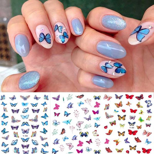 3d nail butterfly sticker multicolor butterfly decal manicure nail art decoration, Black
3d nail butterfly sticker multicolor butterfly decal manicure nail art decoration, Black