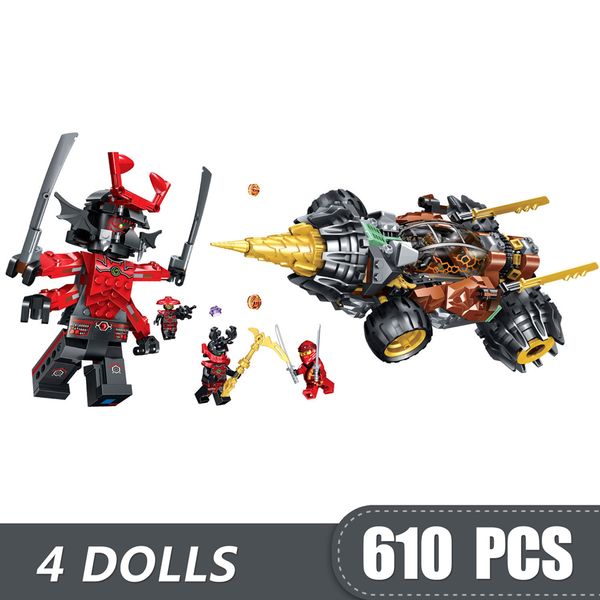 620pcs small building blocks toys compatible legoe ninja cole's earth driller gift for girls boys children diy
620pcs small building blocks toys compatible legoe ninja cole's earth driller gift for girls boys children diy