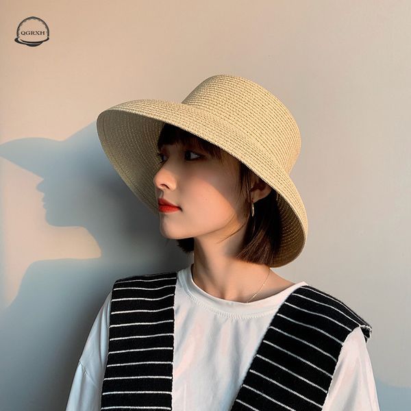 hat women french style big brim hat hepburn wind-shaped straw hats shade sunscreen beach cap solid color straw woven sun cap, Blue;gray
hat women french style big brim hat hepburn wind-shaped straw hats shade sunscreen beach cap solid color straw woven sun cap, Blue;gray