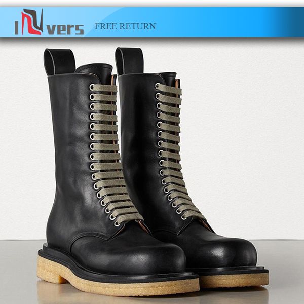 new designer chimney boots for woman thick sole lace up knight boots black mid-calf autumn flat shoes woman
new designer chimney boots for woman thick sole lace up knight boots black mid-calf autumn flat shoes woman