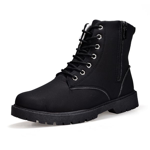 high-british style mens winter boots plus velvet warm mens winter snow boots round toe zipper male flat snow, Black
high-british style mens winter boots plus velvet warm mens winter snow boots round toe zipper male flat snow, Black