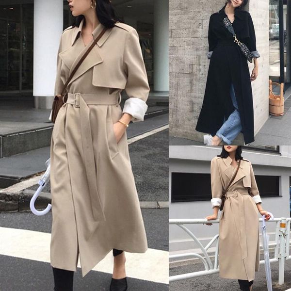 women's wool & blends double breasted elegant long coat slim blend and jacket women coats autumn winter turn-down collar outerwear, Black
women's wool & blends double breasted elegant long coat slim blend and jacket women coats autumn winter turn-down collar outerwear, Black
