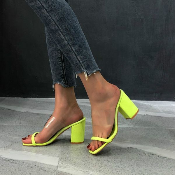 woman candy color thick heel slippers women bright transparent high heel shoes women's casual holiday outdoor slides, Black
woman candy color thick heel slippers women bright transparent high heel shoes women's casual holiday outdoor slides, Black