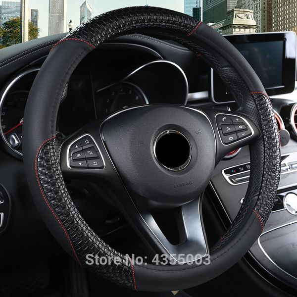 car steering wheel cover 38cm car-styling braid leather universal sport auto anti-slip automotive accessories interior 6 colors
car steering wheel cover 38cm car-styling braid leather universal sport auto anti-slip automotive accessories interior 6 colors