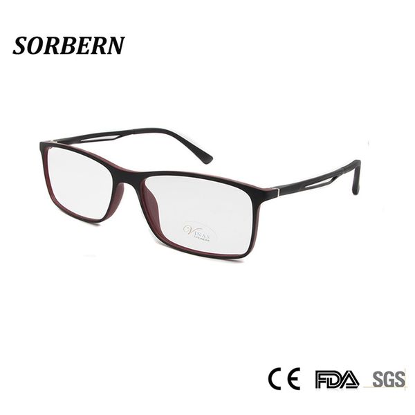sorbern tr90 ultralight optical eyeglasses frames men square eyewear frame vintage nerd glasses armacao de oculos masculino, Black
sorbern tr90 ultralight optical eyeglasses frames men square eyewear frame vintage nerd glasses armacao de oculos masculino, Black