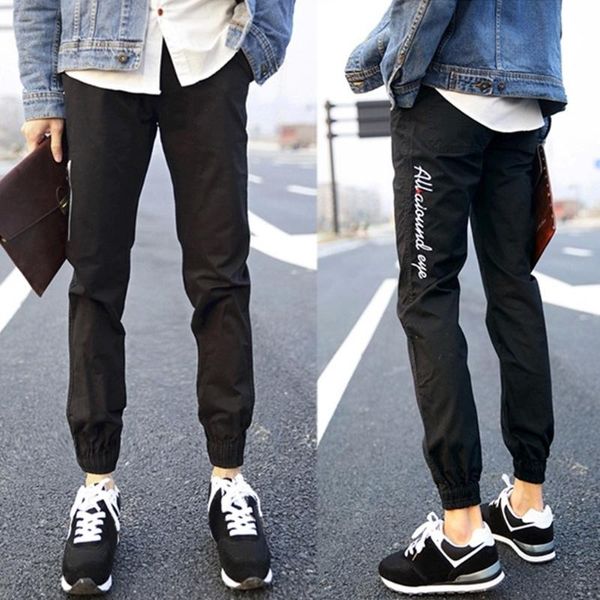 loose mid waist spring autumn embroidery men pants trousers ankle tied elastic jogging casual hip-hop outdoor sports fashion, Black
loose mid waist spring autumn embroidery men pants trousers ankle tied elastic jogging casual hip-hop outdoor sports fashion, Black