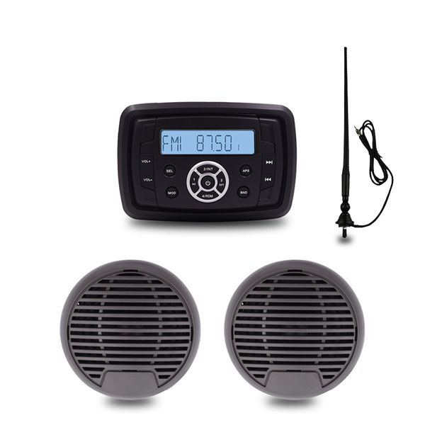 водонепроницаемый морского стерео аудио лодки радио bluetooth приемник fm am mp3-плеер + 3" автомобиль marine speaker + антенна для utv atv
водонепроницаемый морского стерео аудио лодки радио bluetooth приемник fm am mp3-плеер + 3" автомобиль marine speaker + антенна для utv atv