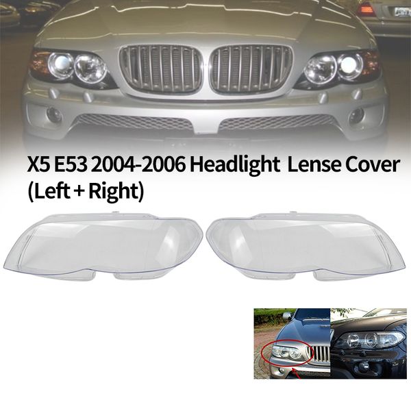 1 set car headlight head light lamp lens clear lens cover for- x5 e53 2004-2006 headlight cover
1 set car headlight head light lamp lens clear lens cover for- x5 e53 2004-2006 headlight cover