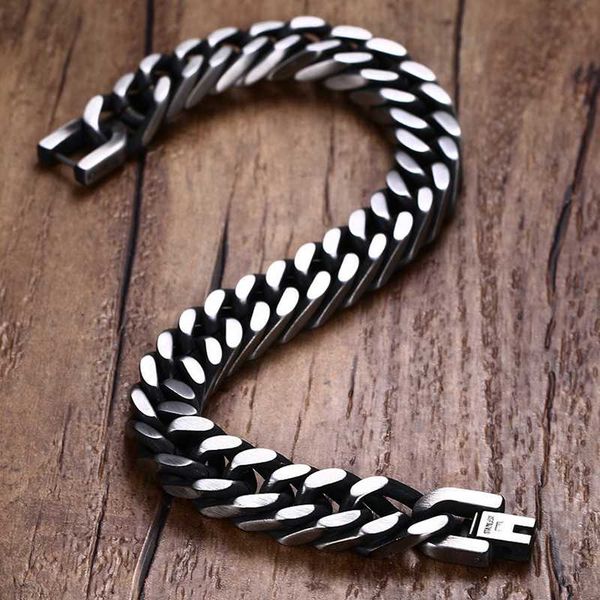retro bracelets mens stainless steel chains bracelets cuban link chain on hand steel bracelet black gifts for a man accessories
retro bracelets mens stainless steel chains bracelets cuban link chain on hand steel bracelet black gifts for a man accessories