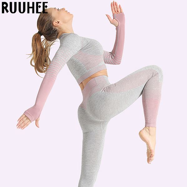 ruuhee yoga set women long sleeve bra and high waist leggings fitness seamless sportwear workout clothes 2 piece yoga suit, White;red
ruuhee yoga set women long sleeve bra and high waist leggings fitness seamless sportwear workout clothes 2 piece yoga suit, White;red