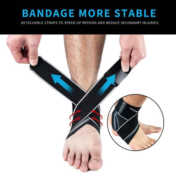 s m l xl polyester elastic nylon sport ankle brace protector compression ankle support sleeve outdoor sports safety, Blue;black
s m l xl polyester elastic nylon sport ankle brace protector compression ankle support sleeve outdoor sports safety, Blue;black