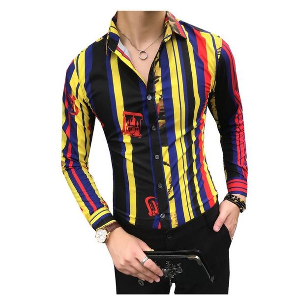 men's casual shirts sharp stripe shirt men camisa social masculina slim fit korean clothing autumn 2021 long sleeve chemise homme manch, White;black
men's casual shirts sharp stripe shirt men camisa social masculina slim fit korean clothing autumn 2021 long sleeve chemise homme manch, White;black