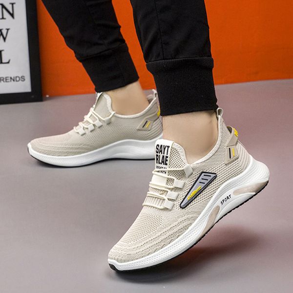 men shoes men's sports leisure korean breathable mesh shoes versatile running mesh cloth lace up fall 2020, Black
men shoes men's sports leisure korean breathable mesh shoes versatile running mesh cloth lace up fall 2020, Black